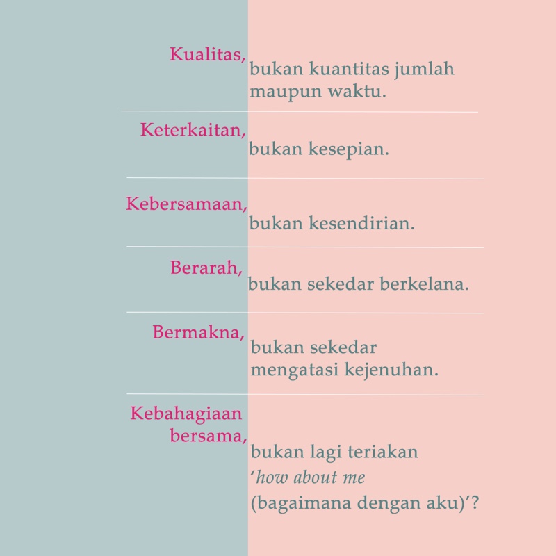 Berarah Bukan Berkelana